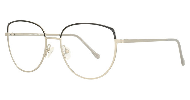 Cinzia Eyeglasses CIN-5134 Silver / Black/1