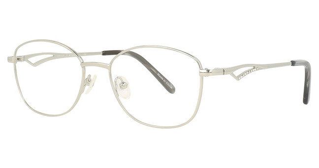 Cote d Azur Eyeglasses CDA-328 Silver/1