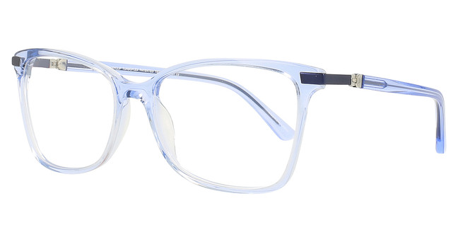 Easyclip Eyeglasses EC602 Crystal Light Blue/Crystal Light Blue/50