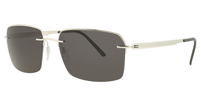 Silhouette Eyeglasses 8725 Rhodium/ Black