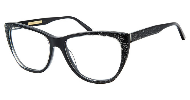 Christian Siriano Eyeglasses MIA BLACK GLITTER/BLKGL