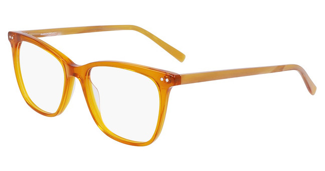 Marchon NYC Eyeglasses M-5507 AMBER CRYSTAL/HORN/218