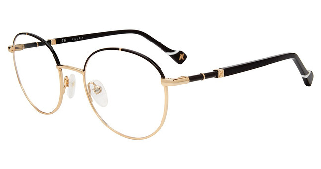 Yalea Eyeglasses VYA013L Black/Gold 0301