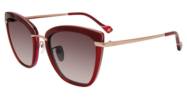 Yalea Eyeglasses SYA025 Burgundy 01DJ