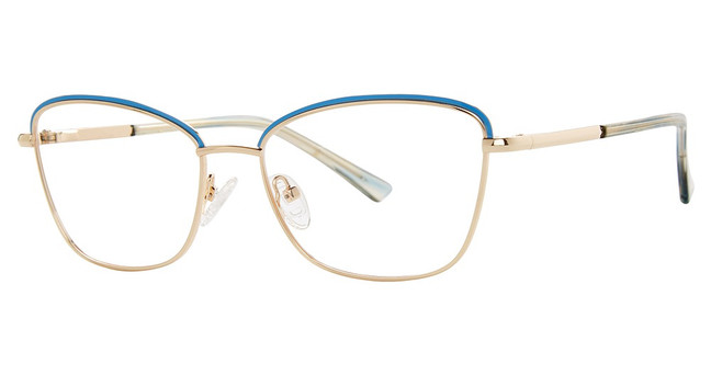 Genevieve Paris Design Eyeglasses ARDEN blue/gold