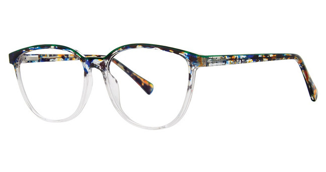 Modern Plastics II Eyeglasses INVOLVED green tortoise