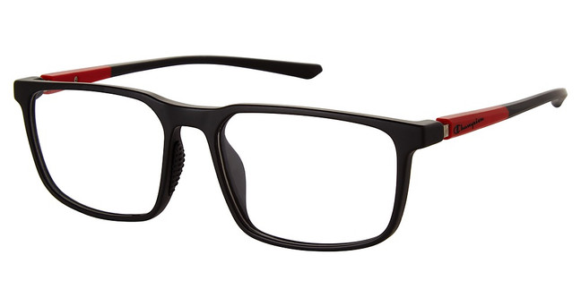 Champion Eyeglasses REVEL200 MATTE BLACK/RED/C01