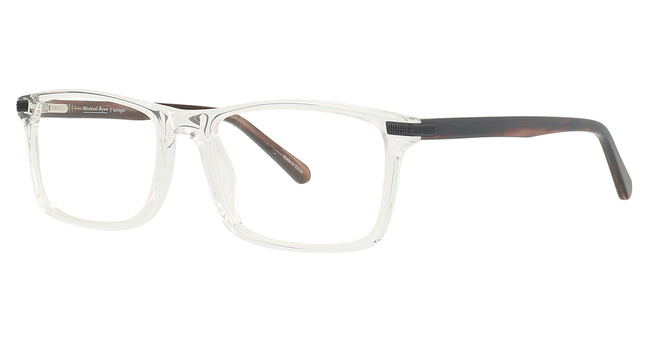 Michael Ryen Eyeglasses MR-376 Crystal / Coffee/1