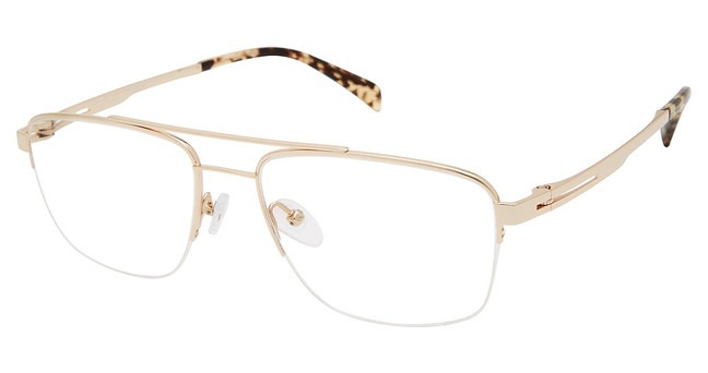 TLG Eyeglasses NU045 SHINY DARK GOLD/C01