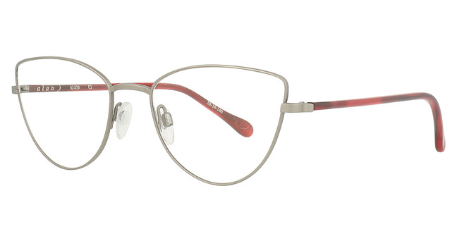 Alan J Eyeglasses AJ-510 Matte Graphite / Cardinal/1