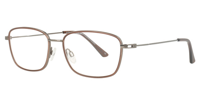 Aspire Eyeglasses Leader BROWN TRANSPARENT/GUNMETAL