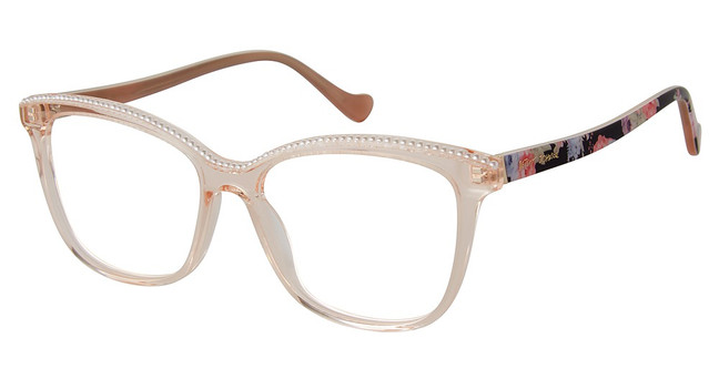 BETSEY JOHNSON Eyeglasses KISS AND TELL Tan/TAN