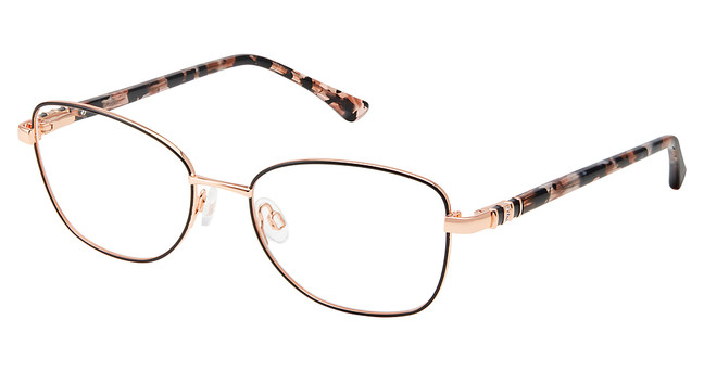 Superflex Eyeglasses SF-620 BLACK ROSE GOLD/S200
