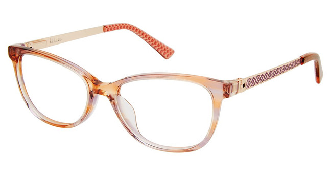 Nicole Miller Eyeglasses LAYLA PINK ORANGE/C01