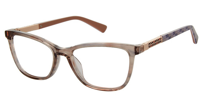 Nicole Miller Eyeglasses INDRA TRANS GREY/C01