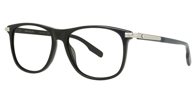 Montblanc Eyeglasses MB0216S BLACK-BLACK-GREY/001