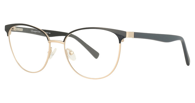 Oscar De La Renta Eyeglasses OSL729 Matte Black/Semi Matte Gold/001