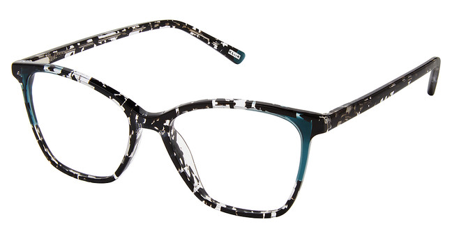 Kliik:denmark Eyeglasses K-727 BLACK SPECK TEAL/S400