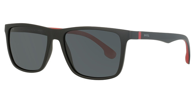 INVU Eyeglasses INVU-267 Matte Black / Red/1