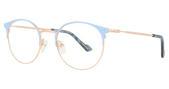 Encore Vision Eyeglasses FN900 Blue/Rose Gold