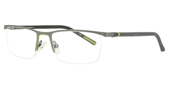 Float-Milan Eyeglasses K-68 Gun/Green