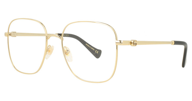 Gucci Eyeglasses GG1144O GOLD-GOLD-TRANSPARENT/001
