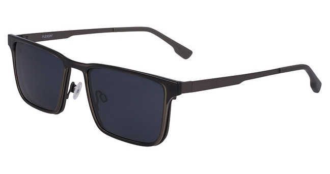 Flexon Eyeglasses FLX1006MAG-SET MATTE GUNMETAL/033