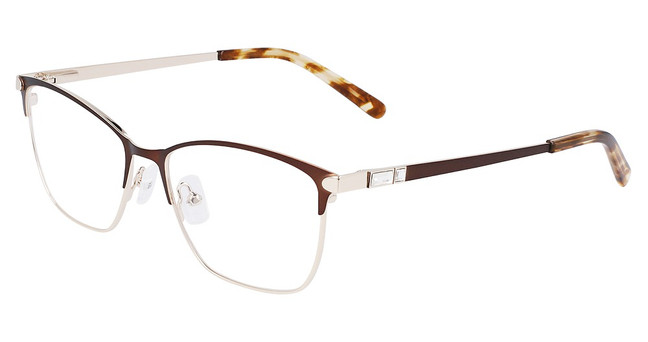 Marchon NYC Eyeglasses M-4019 BROWN/GOLD/205
