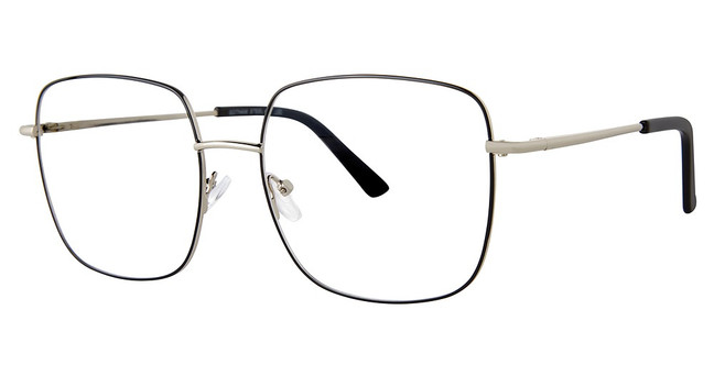 Gotham Eyeglasses 37 SILVER/BLACK