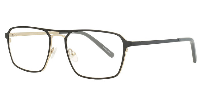 Michael Ryen Eyeglasses MR-392 Black / Chrome/1