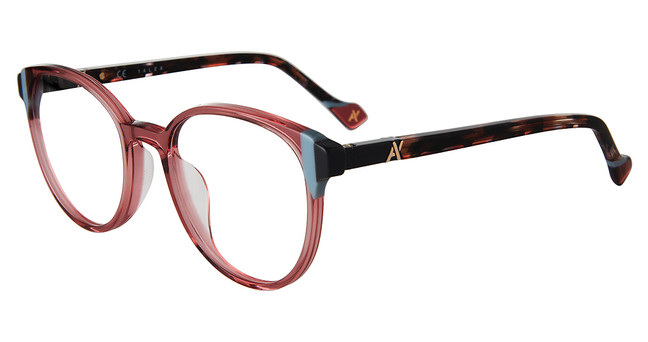 Yalea Eyeglasses VYA063L Transparent Pink 01CK