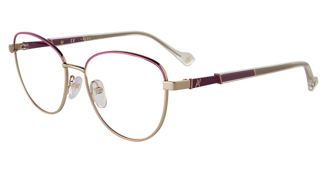 Yalea Eyeglasses VYA066L Purple/Silver 0492