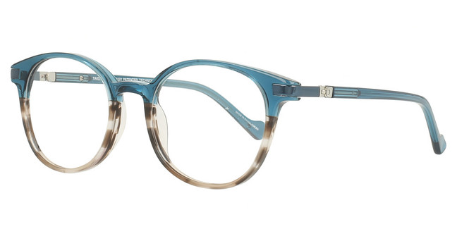 Takumi Eyeglasses TK1234 Crystal Turquoise / Striped Brown/60