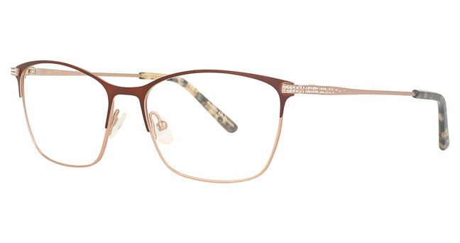 Cote d Azur Eyeglasses CDA-344 Henna / Rose Gold/1