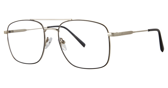 Gotham Eyeglasses GOTHAM PREMIUM STEEL 36 SILVER/BLACK