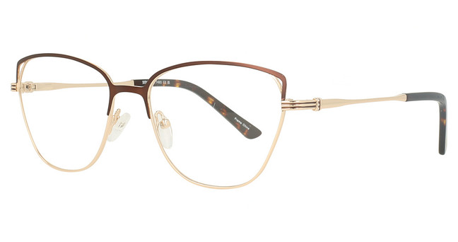 Scott & Zelda Eyeglasses 7493 Matt Brown/Gold