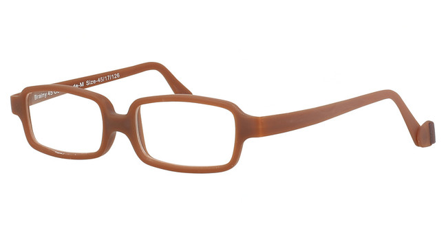 FLEX FRAMES Eyeglasses Brainy 45 Milk Chocalate/M