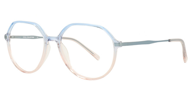 iChill Eyeglasses C7051 Gradient Transp Blue & Pink / Satin Light Blue/50