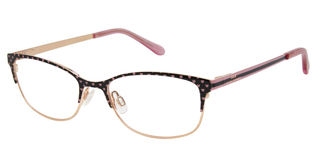 Lulu by Lulu Guinness Eyeglasses LK047 blk/rgd/BLK