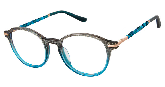 gx by GWEN STEFANI Eyeglasses GX844 Teal glitter fade/TEA
