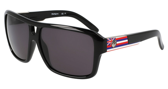 Dragon Eyeglasses DR THE JAM HAWAII LL POLAR SHINY BLACK/ LL SMOKE POLAR/001