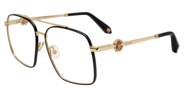 Roberto Cavalli Eyeglasses VRC028 Black/Gold 0301