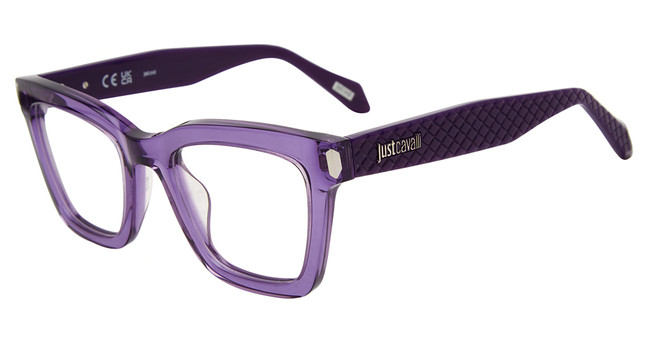 Just Cavalli Eyeglasses VJC003V TRANSPARENT PURPLE 06LA