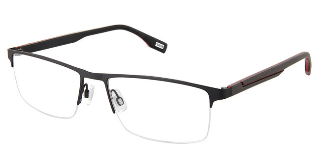Evatik Eyeglasses EVATIK 9262 BLACK RED/M200