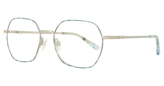 Takumi Eyeglasses TK1243 Blue Tortoise & Silver/50