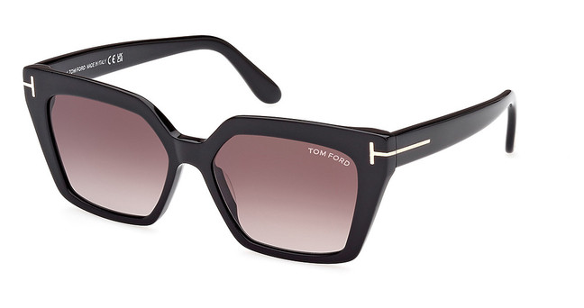 Tom Ford Eyeglasses FT1030 shiny black / gradient or mirror violet/01Z