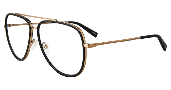Tumi Eyeglasses VTU530 Antique Gold/Black L605