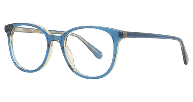 Vue Eyeglasses V1106 BLUE BROWN CRYSTAL/C2
