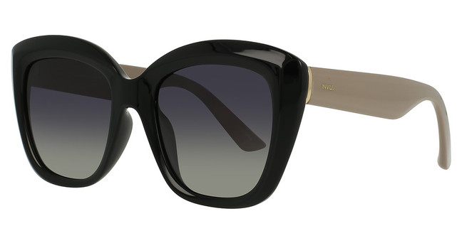 INVU Eyeglasses INVU-276 Black / Taupe/2