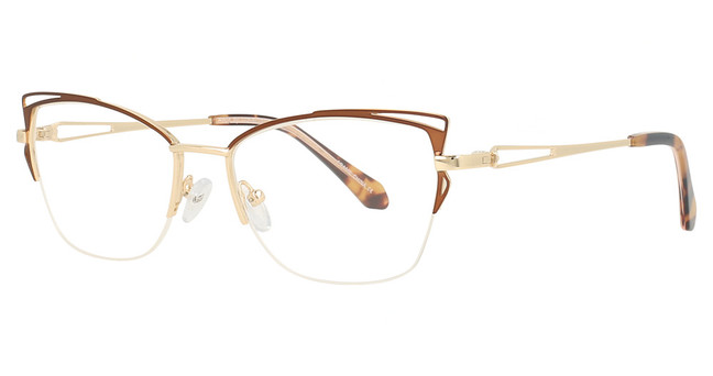 Reflections Eyeglasses R808 Chocolate/Gold/6